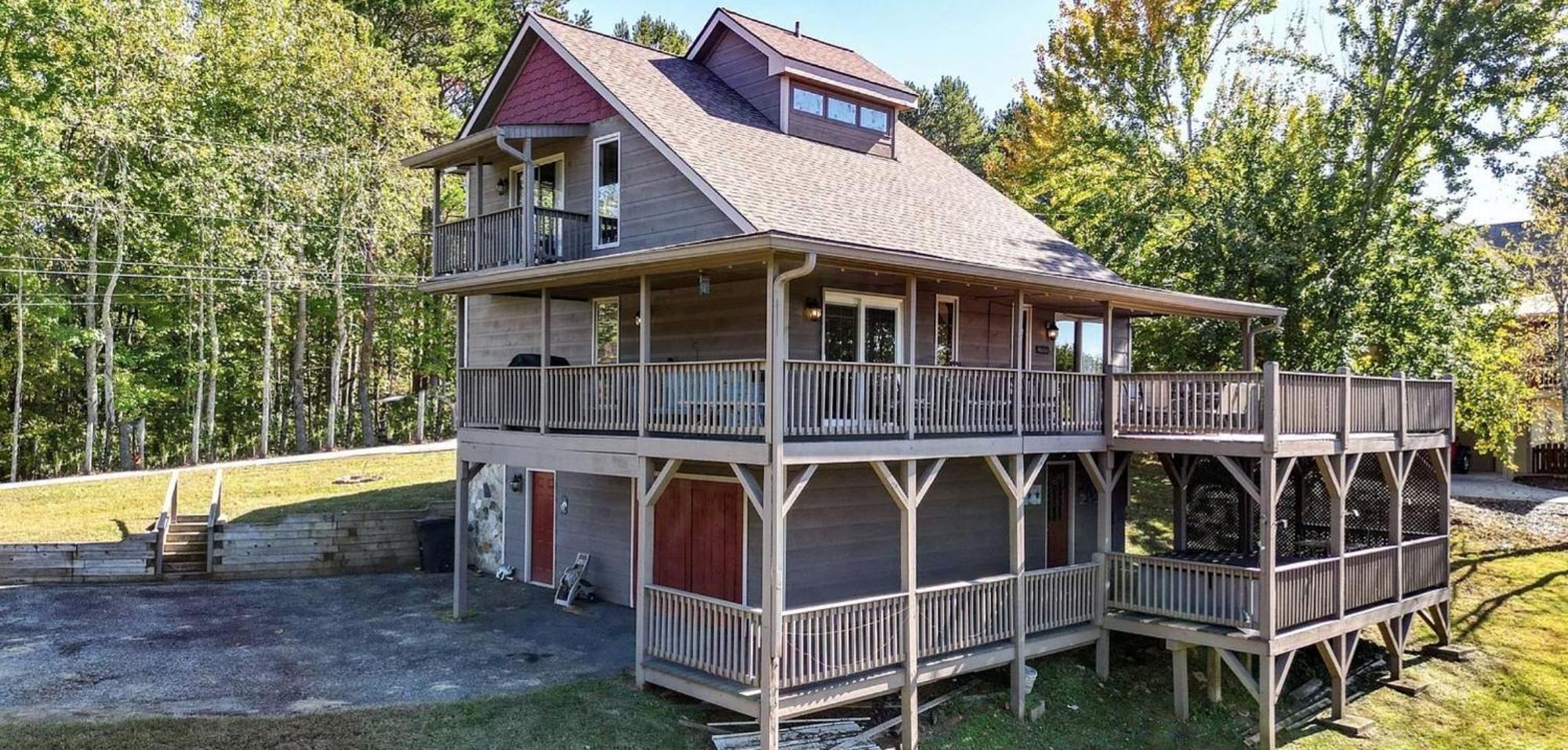 Birds Eye Cabin - Sunset & Starry Retreat Pet Friendly W Private Hottub, Fire Pit And Game Room Елліджей Екстер'єр фото